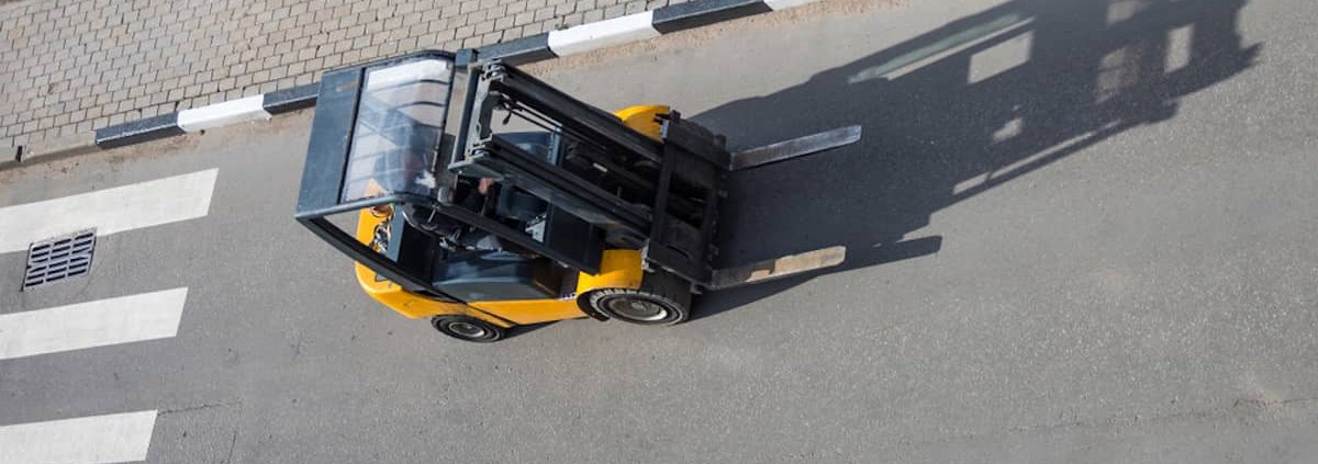 forklift driven on public road